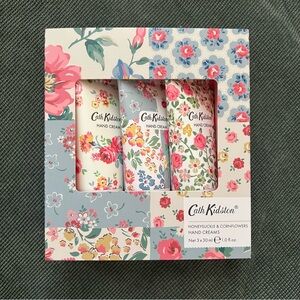 NEW Cath Kidston Floral Hand Cream Set of 3 - Honeysuckle & Cornflowers